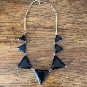 Black Triangle Necklace